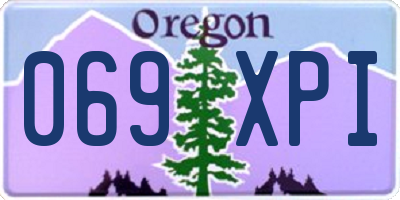 OR license plate 069XPI