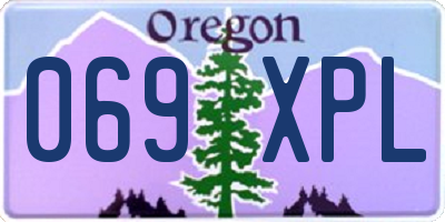 OR license plate 069XPL