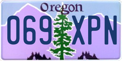 OR license plate 069XPN