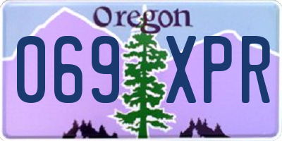 OR license plate 069XPR