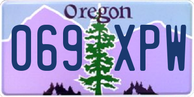 OR license plate 069XPW