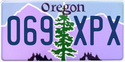 OR license plate 069XPX