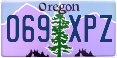 OR license plate 069XPZ