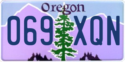 OR license plate 069XQN