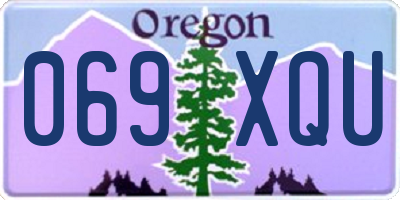 OR license plate 069XQU