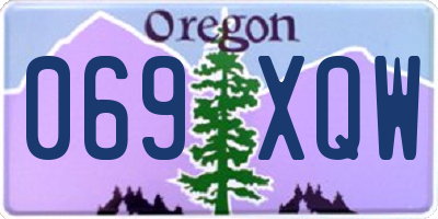 OR license plate 069XQW