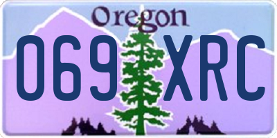 OR license plate 069XRC
