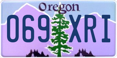 OR license plate 069XRI