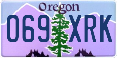 OR license plate 069XRK