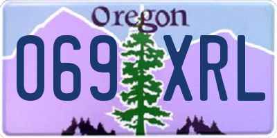 OR license plate 069XRL