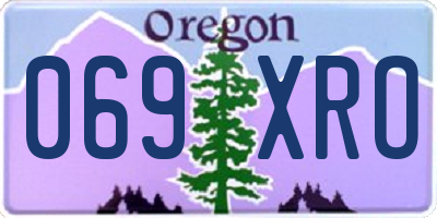 OR license plate 069XRO