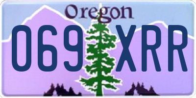 OR license plate 069XRR
