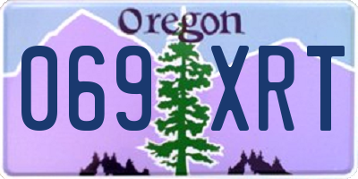 OR license plate 069XRT
