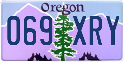 OR license plate 069XRY