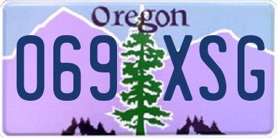 OR license plate 069XSG