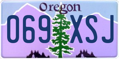 OR license plate 069XSJ