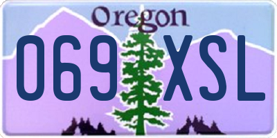 OR license plate 069XSL