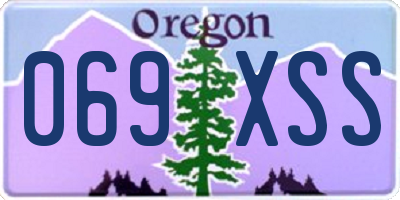 OR license plate 069XSS