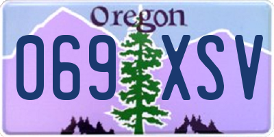OR license plate 069XSV