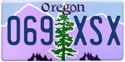 OR license plate 069XSX