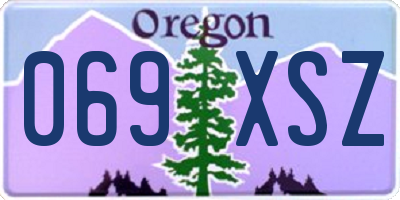 OR license plate 069XSZ