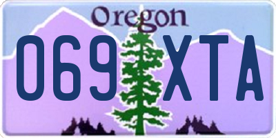 OR license plate 069XTA
