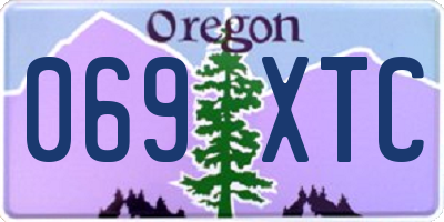 OR license plate 069XTC