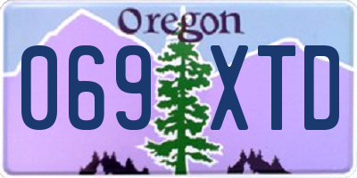 OR license plate 069XTD