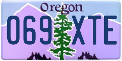 OR license plate 069XTE