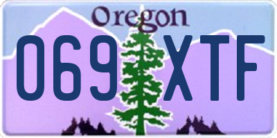 OR license plate 069XTF
