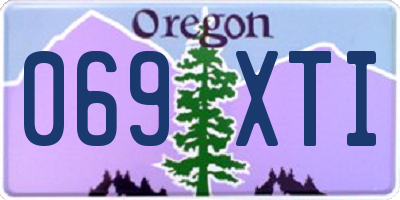 OR license plate 069XTI