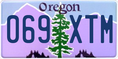 OR license plate 069XTM