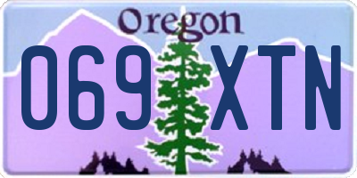 OR license plate 069XTN