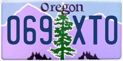 OR license plate 069XTO