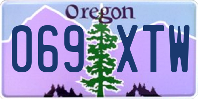 OR license plate 069XTW