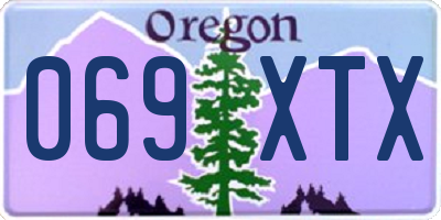 OR license plate 069XTX