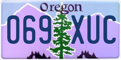 OR license plate 069XUC