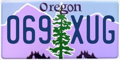 OR license plate 069XUG