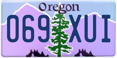 OR license plate 069XUI