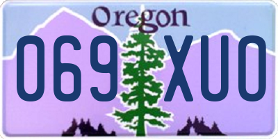 OR license plate 069XUO