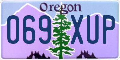 OR license plate 069XUP