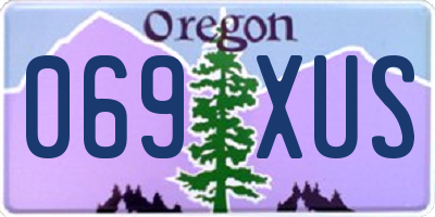 OR license plate 069XUS