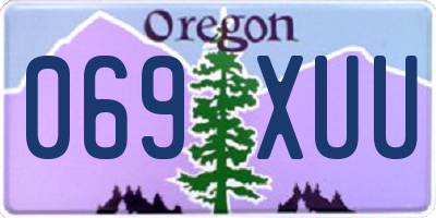 OR license plate 069XUU