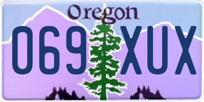 OR license plate 069XUX