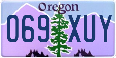 OR license plate 069XUY