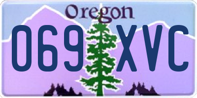 OR license plate 069XVC