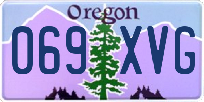 OR license plate 069XVG