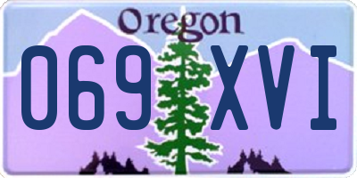 OR license plate 069XVI