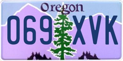 OR license plate 069XVK