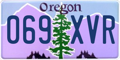 OR license plate 069XVR